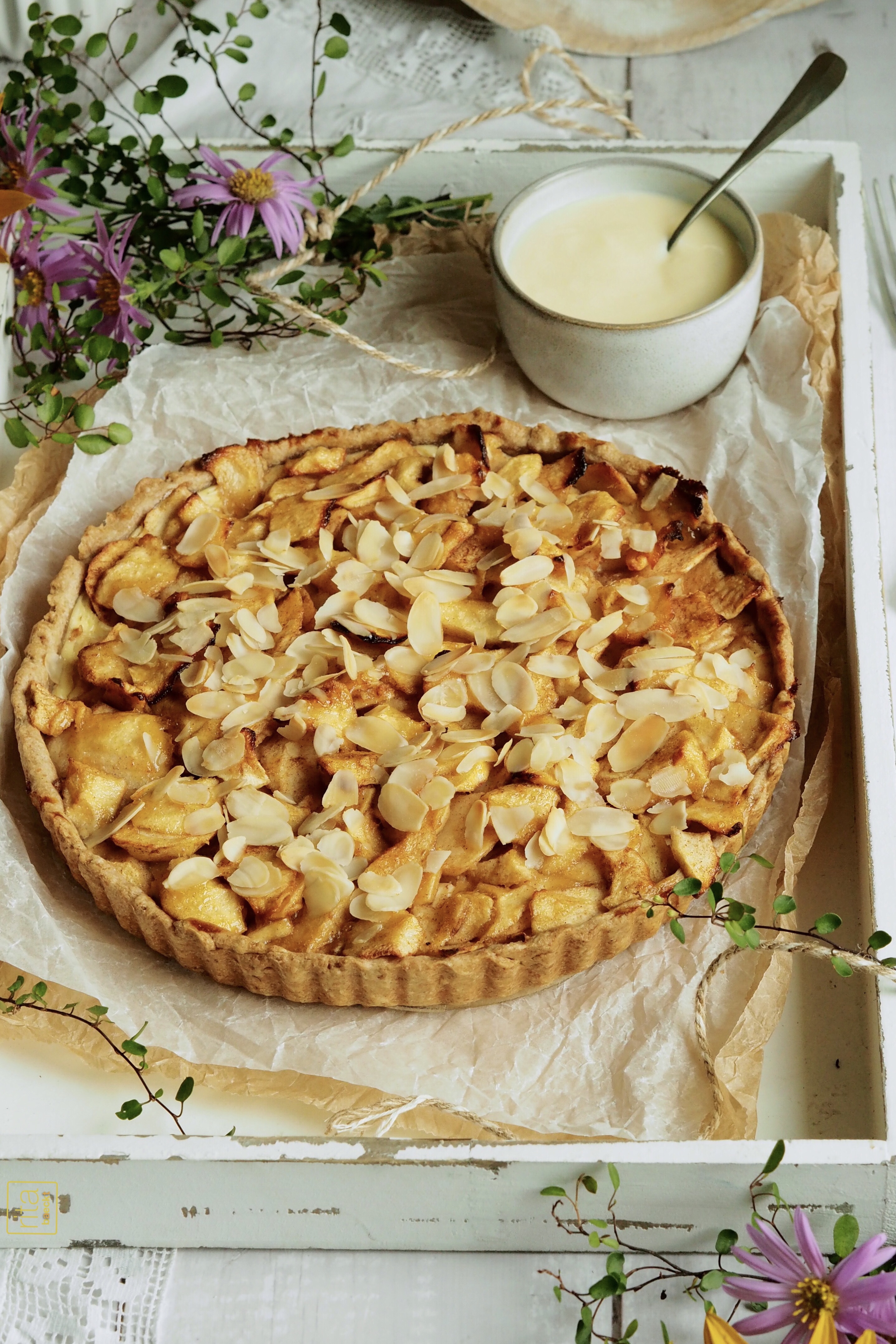 Apfeltarte mit Dinkelvollkorn-Mürbteig