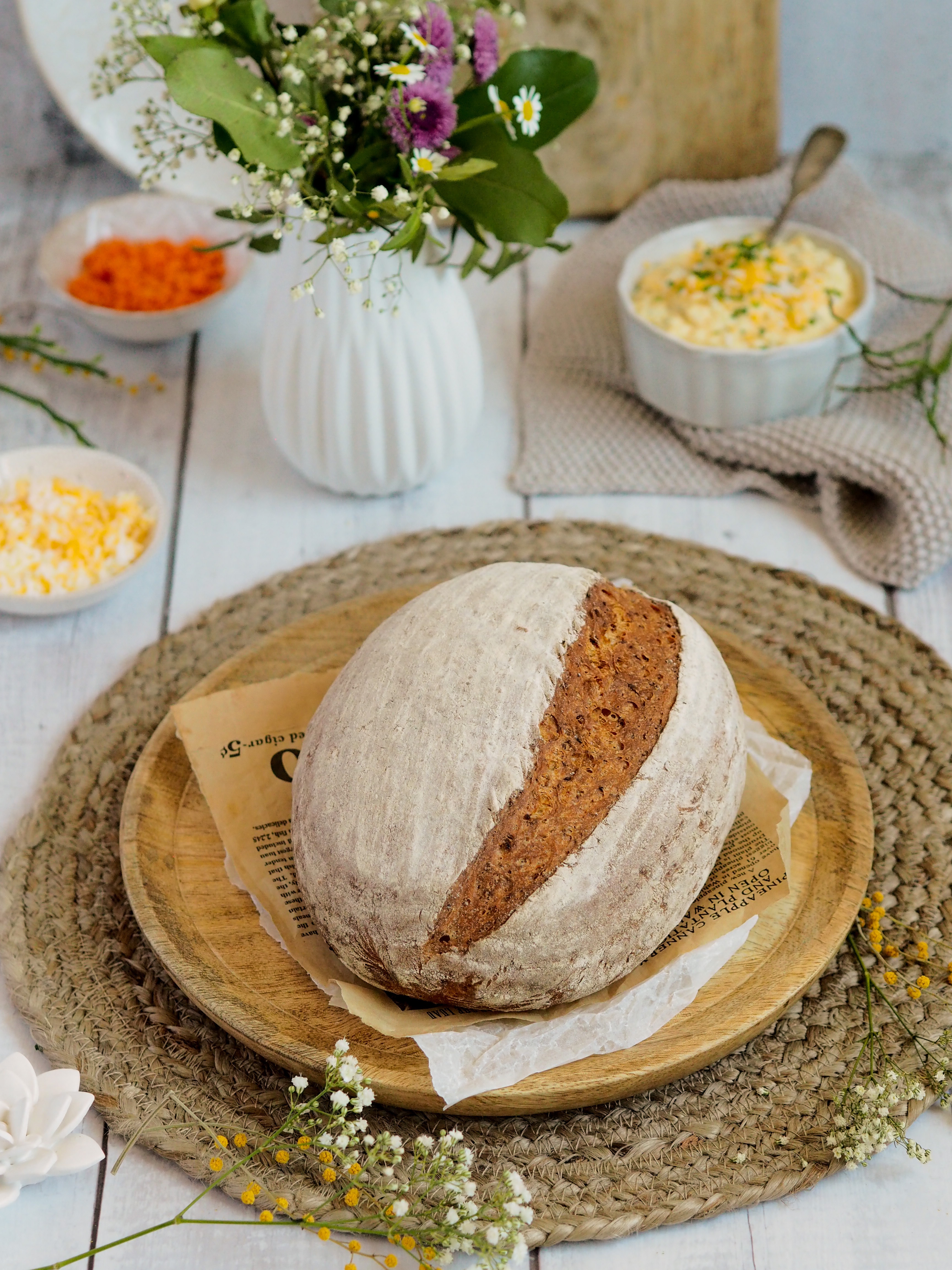 Karottenbrot mit Einkornmehl